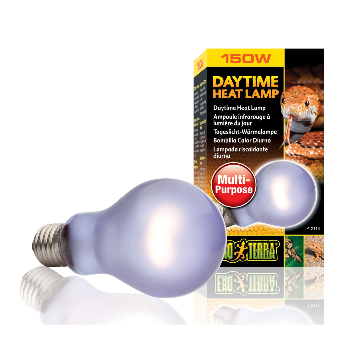 Exo Terra Daytime Heat Lamp Breitspektrum Tageslichtlampe mit UVA - Watt: 150w