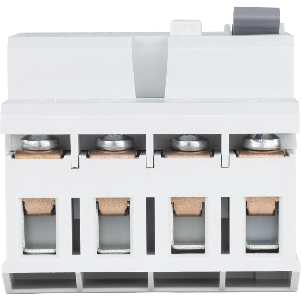 REV FI Schutzschalter (RCCB) 4-polig, Höhe 68mm, 40A, 30mA, 4TE, 415VAC, weiss – Produktbild 1