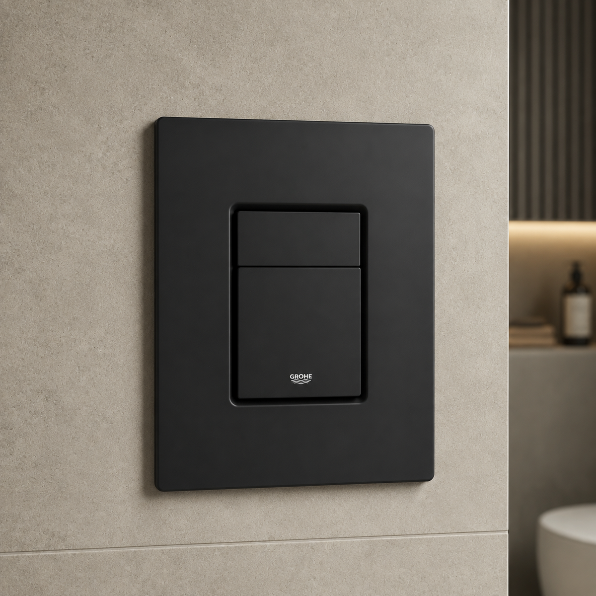 Grohe Even Abdeckplatte, Betätigungsplatte - Mattschwarz - 389662430