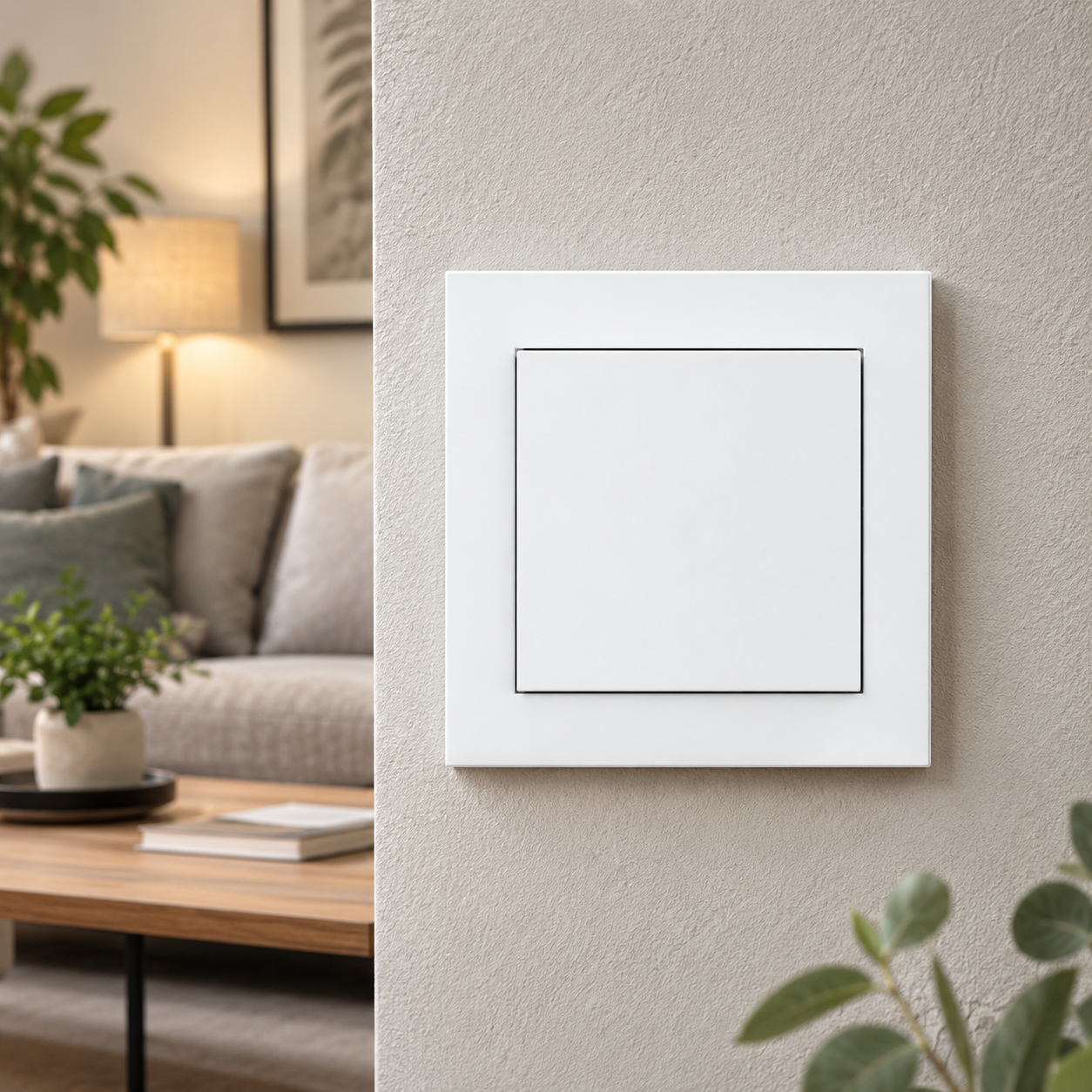 Kopp Smart-control energieautarker Wandschalter ATHENIS, inkl. Flächenwippe