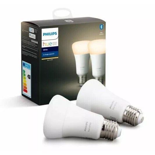 Philips Hue White Starter Set 2x E27 LED Lampe BT mit Dimmschalter NEU OVP