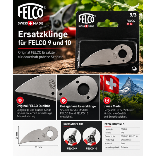 Felco Ersatzklinge 9/3 für Felco 9 und Felco 10 – Produktbild 1