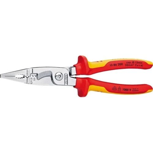 Knipex VDE Installationszange 1386200 200mm Elektrozange isoliert
