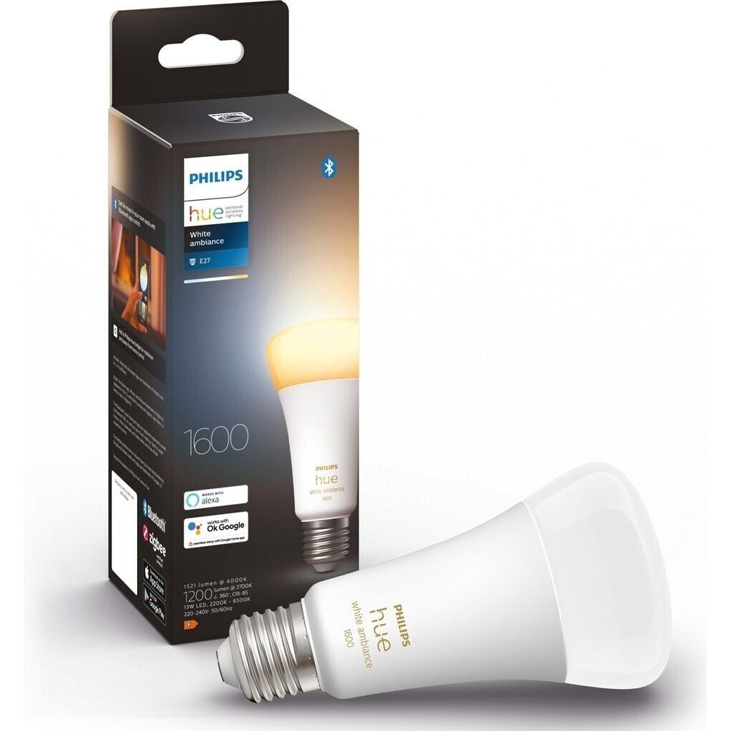 Philips Hue LED-Lampe "White Ambience", E27, warm- und kaltweiß #2144096