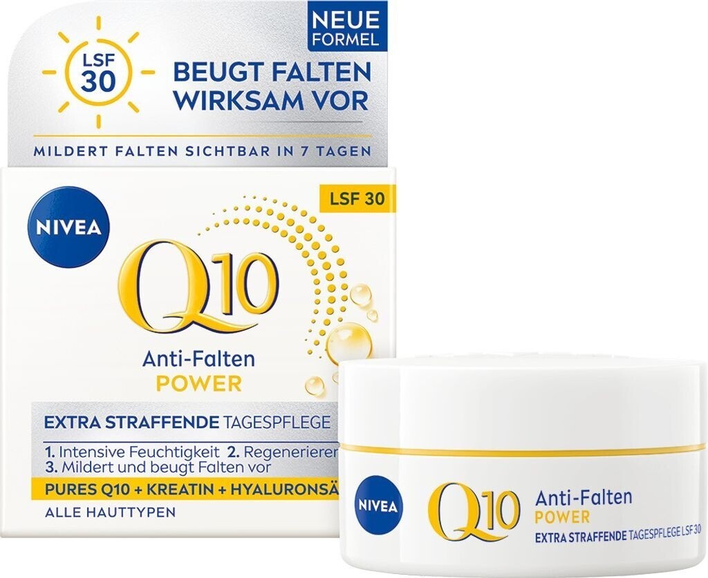 NIVEA Q10 Anti-Falten Power Schützende Tagespflege LSF 30 – 50 ml