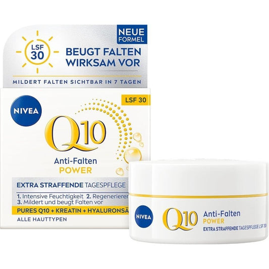 NIVEA Q10 Anti-Falten Power Schützende Tagespflege LSF 30 – 50 ml
