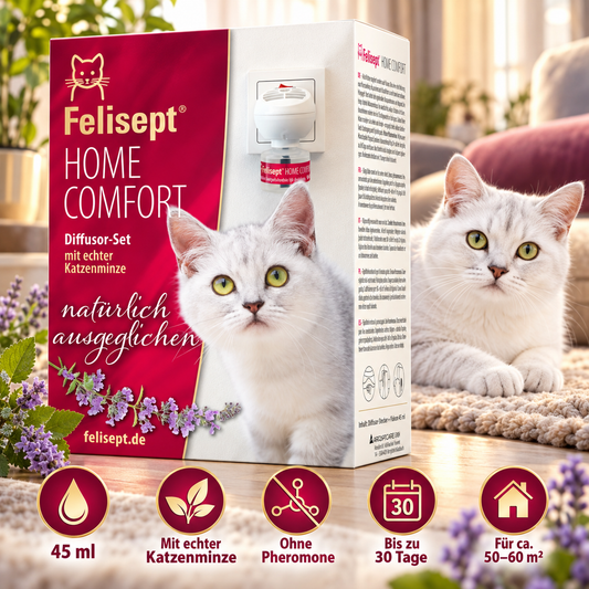 Felisept Home Comfort Set 45 ml – Beruhigung für Katzen, Aroma-Diffusor – Produktbild