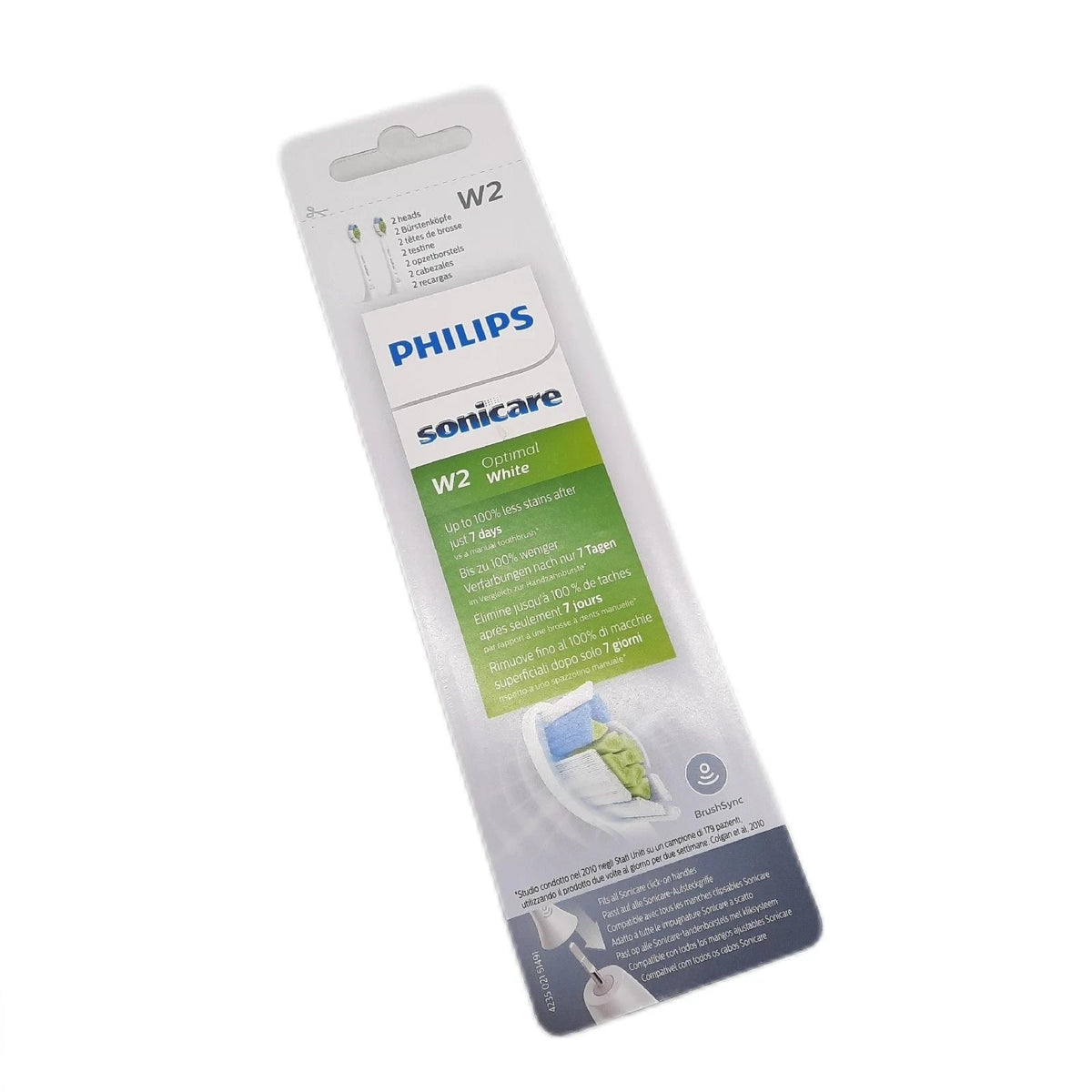 Philips -- W2 Optimal White Standard-Bürstenköpfe Schallzahnbürste Modell (12,95