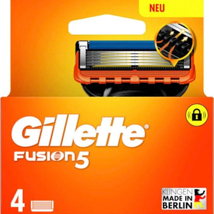 Gillette Fusion5 Ersatzklingen 4 Stück | Original | 5-Klingen | Neu & OVP