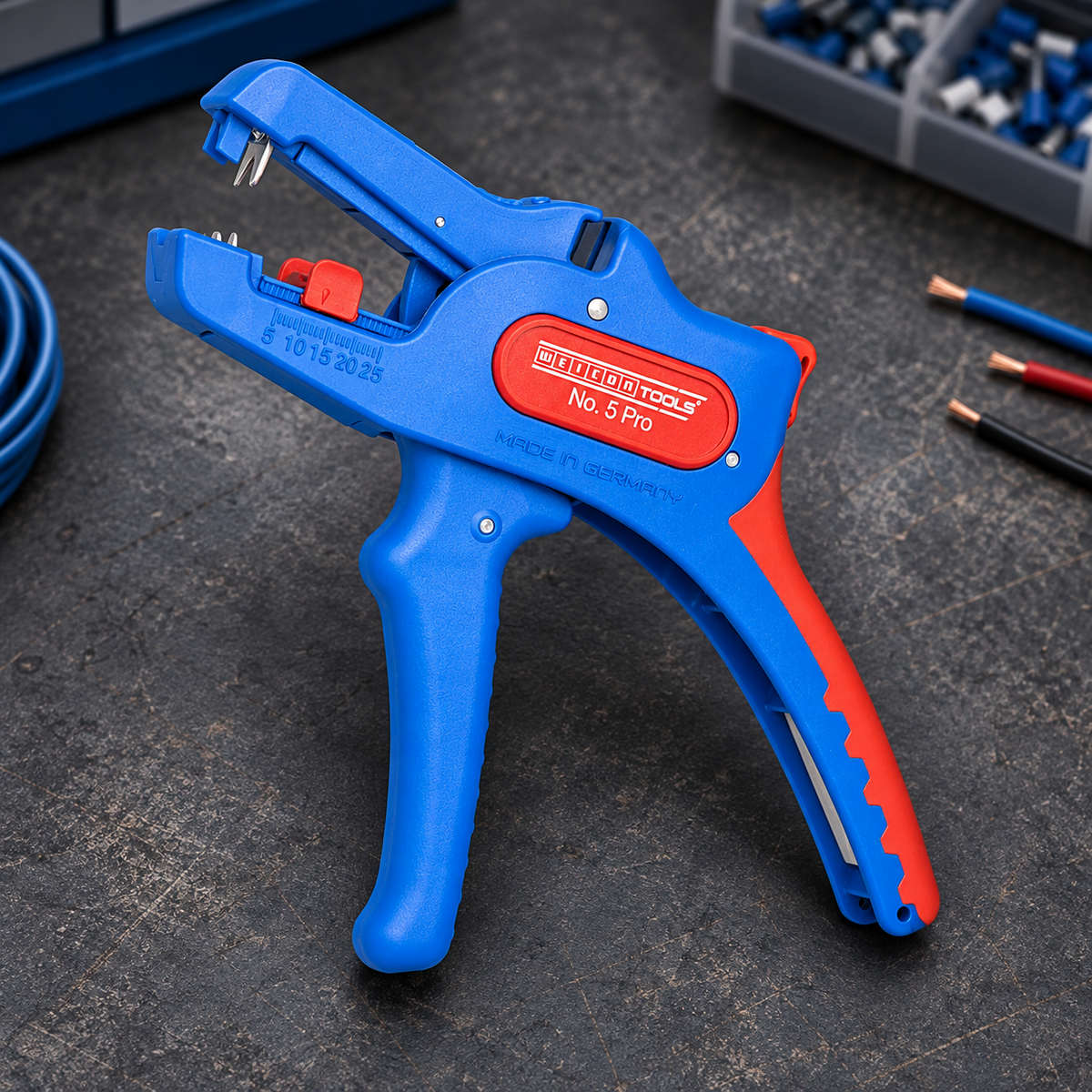 WEICON TOOLS No. 5 Pro – Automatische Abisolierzange für 0,2–16 mm²