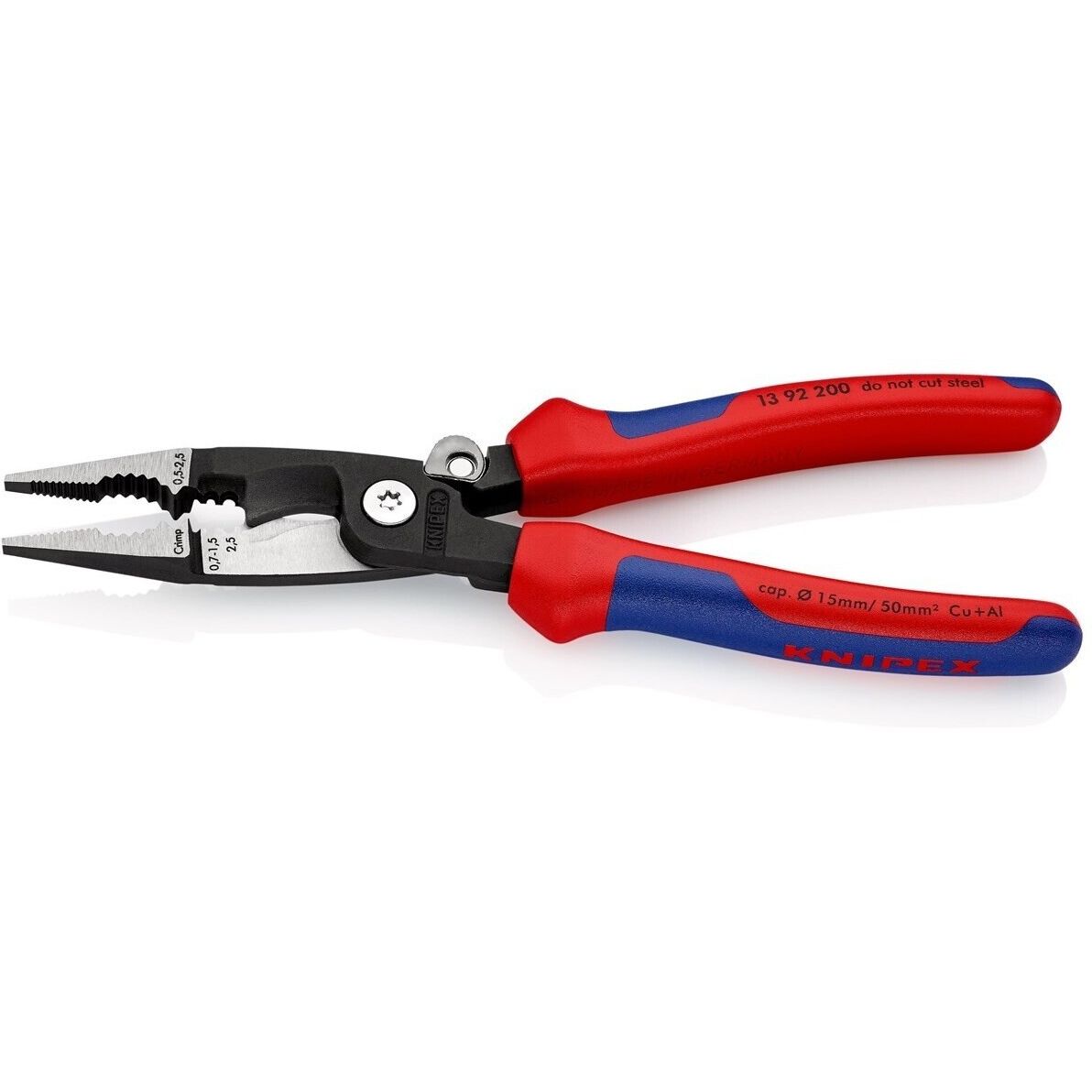 Knipex 13 92 200 SB Installationszange 200mm Abisolierzange VDE