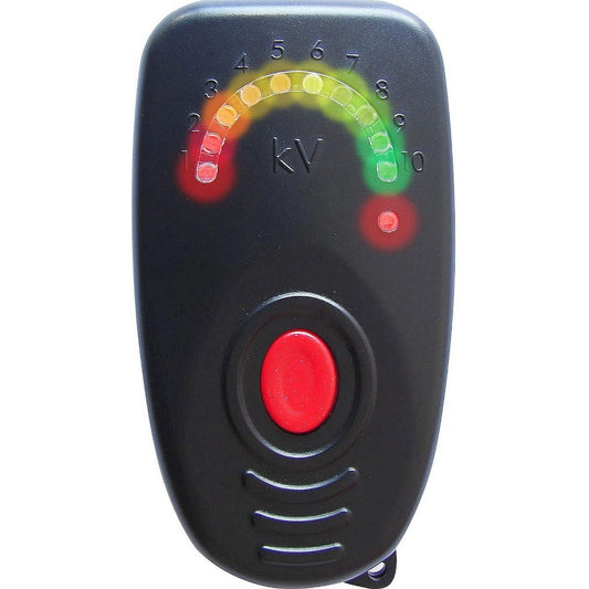 Zaunprüfer Weidezaun Zauntester Elektrozaun Spannungsmesser 10 LED Prüfer 10000V