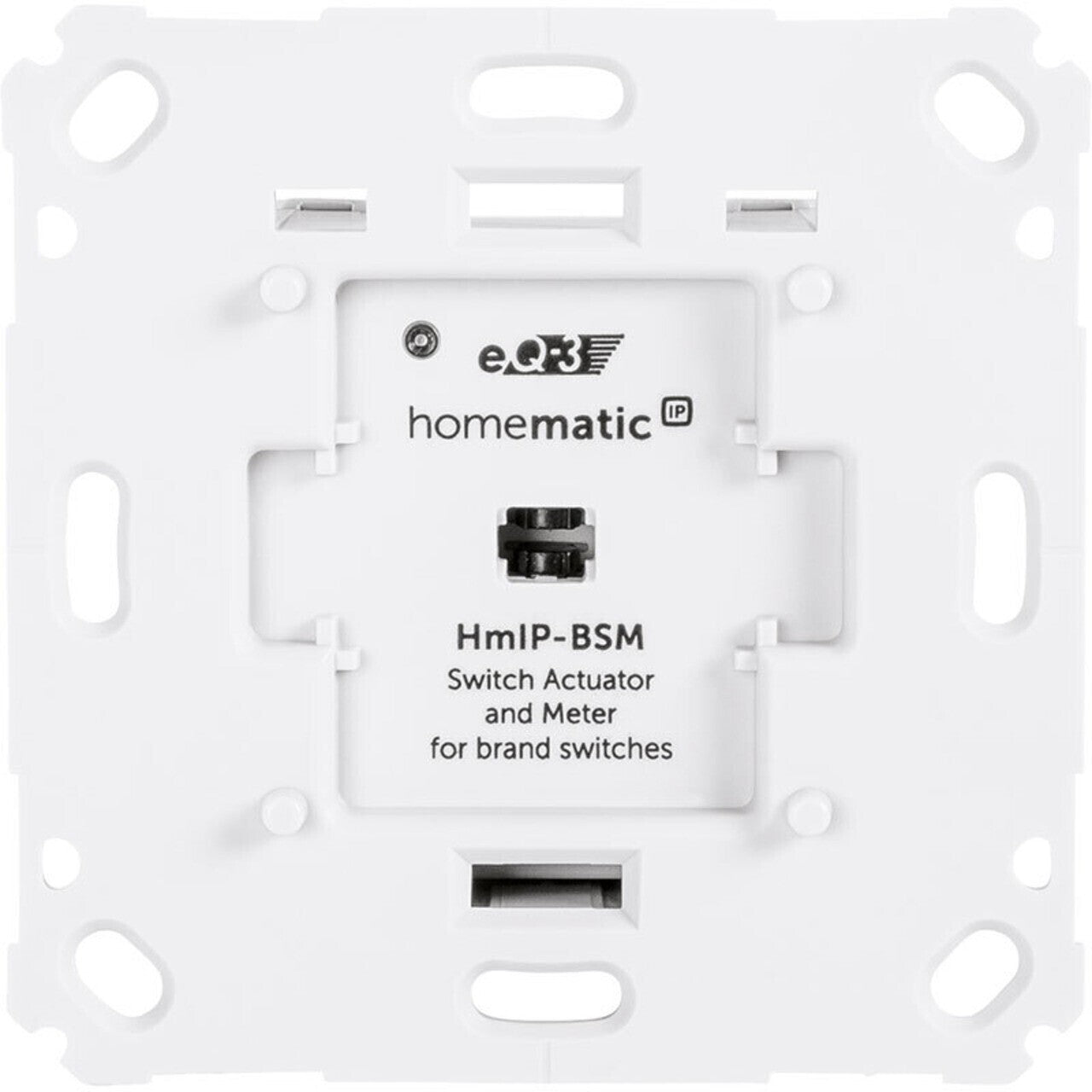 Homematic IP Smart Home Schalt-Mess-Aktor für Markenschalter HmIP-BSM (142720A0)