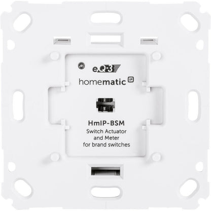 Homematic IP Smart Home Schalt-Mess-Aktor für Markenschalter HmIP-BSM (142720A0)