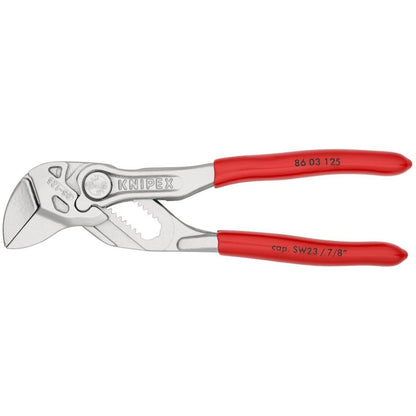 KNIPEX 86 03 125 SB Mini-Zangenschlüssel Zange und Schraubenschlüssel in einem W