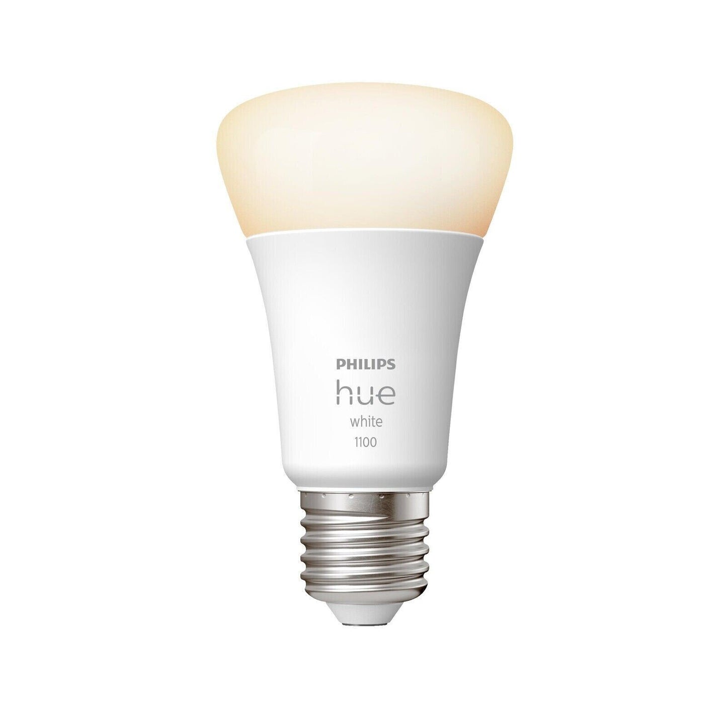 PHILIPS Hue White E27 Einzelpack LED Lampe Warmweiß