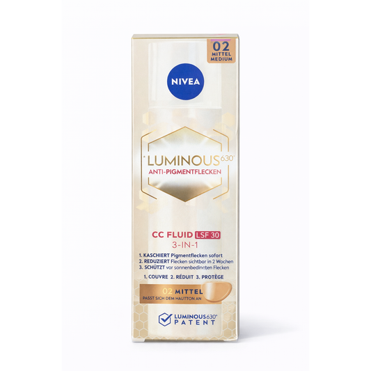 NIVEA Luminous630° Anti-Pigmentflecken CC Fluid LSF 30 Mittel