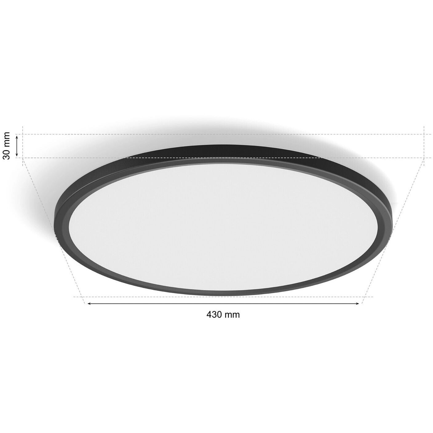Philips Hue Panelleuchte Tento White & Color Ambiance Rund M Schwarz