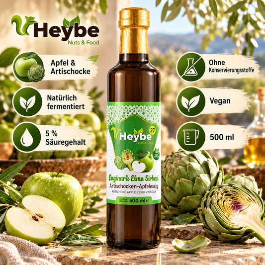 Heybe Apfel-Artischocken Essig 500 ml – Natürlich fermentierter Spezialessig – Produktbild 1
