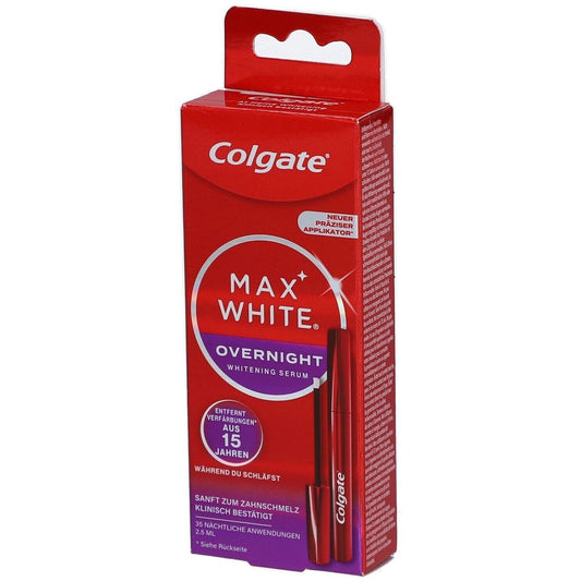 Colgate Max White - Overnight Whitening Serum - Zahnaufhellungs Kit - 35 Nächte
