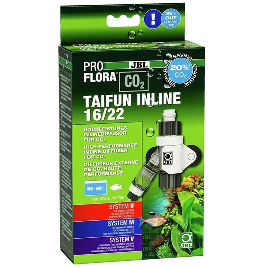 JBL PROFLORA CO2 Diffusor TAIFUN INLINE Hochleistungs CO2-Ausströmer AquariumNeu