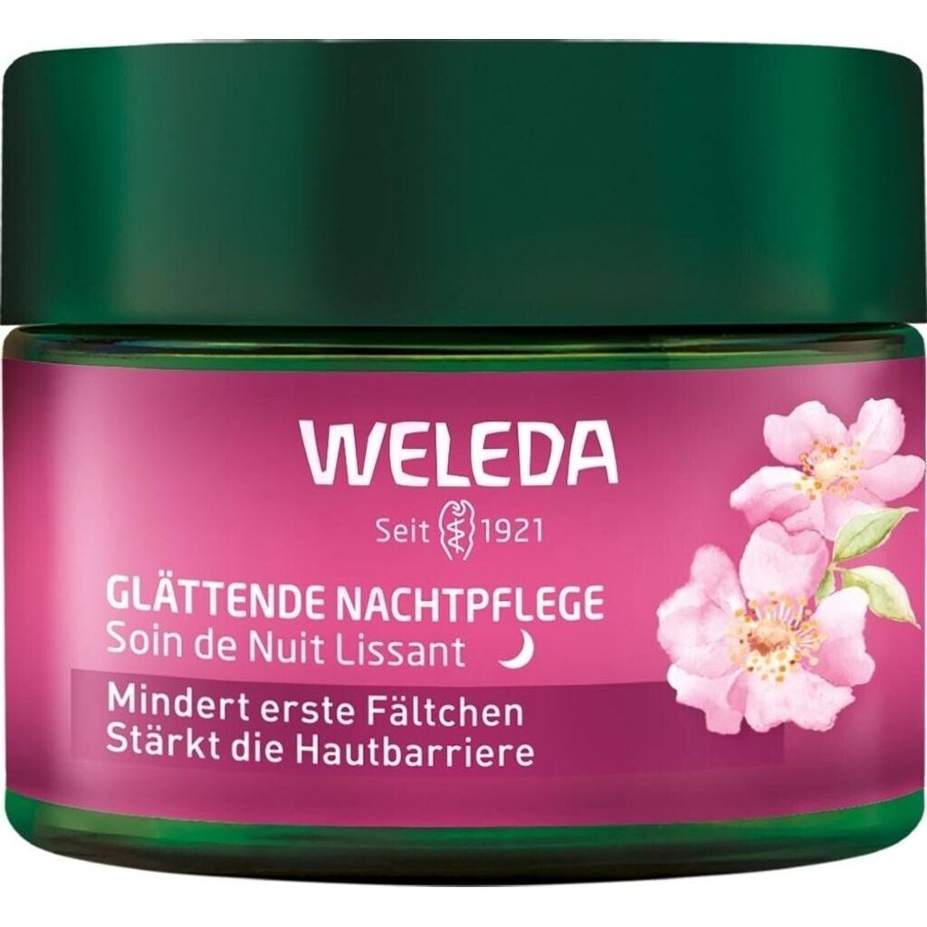 WELEDA Bio Glättende Nachtpflege Wildrose & Weißer Tee 40ml - NEU