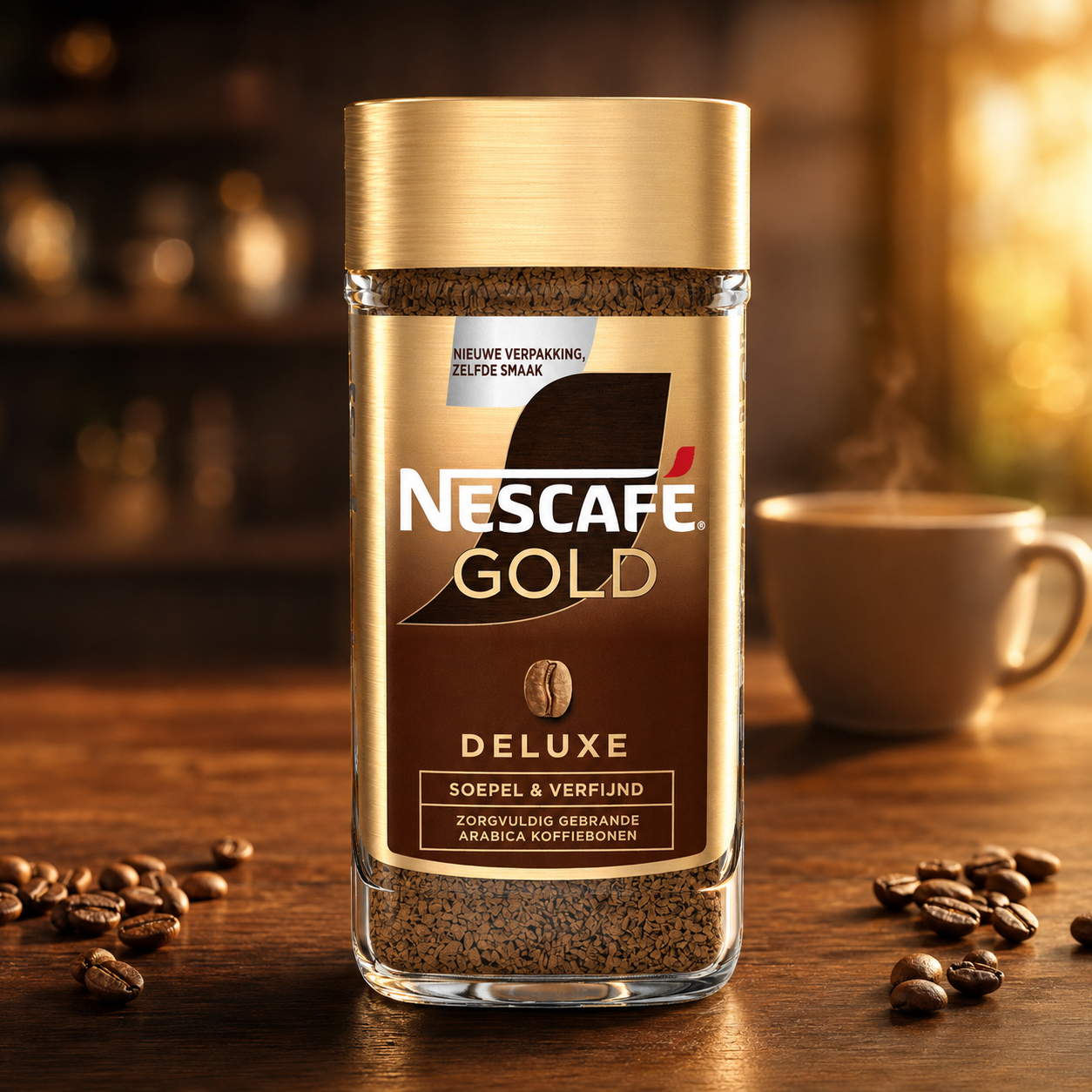 NESCAFÉ Gold Deluxe löslicher Kaffee (1 x 200g), Instantkaffee