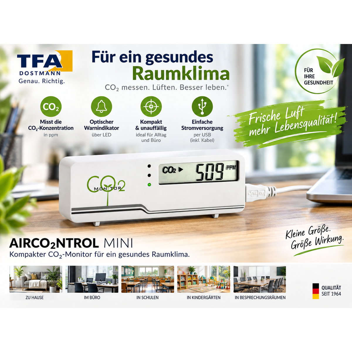 TFA CO2-Monitor AIRCO2NTROL MINI