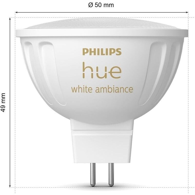 Philips Lighting Hue LED-Leuchtmittel LED-Lampe GU5.3 ZigBee Google 1780697