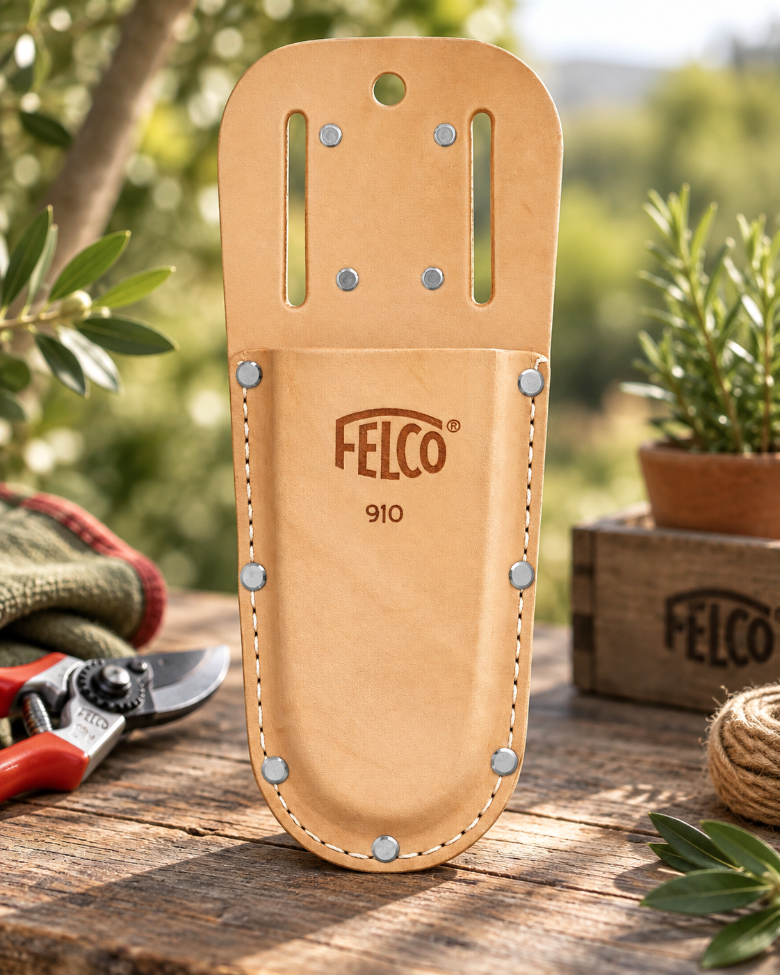 Felco 910 Baumscheren-Träger aus Leder (flach)