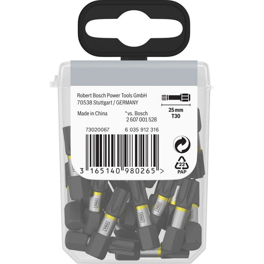 Bosch Impact Control Bits | 25+50mm | PH2 | PZ2 | T10-40 | 5,0-6,0mm | Bithalter
