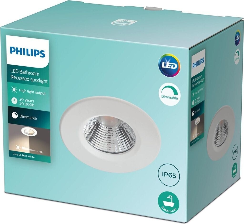 Philips Dive LED-Einbaustrahler IP65 rund weiß Einbau-Durchmesser 70mm