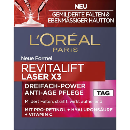 L'Oréal Revitalift Laser X3 Dreifach Power Anti-Age Creme 50 ml Gesichtspflege