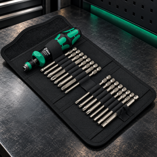 Wera Kraftform Kompakt 60 RA-R – 17-teiliges Schraubendreher- und Bit-Set – Produktbild