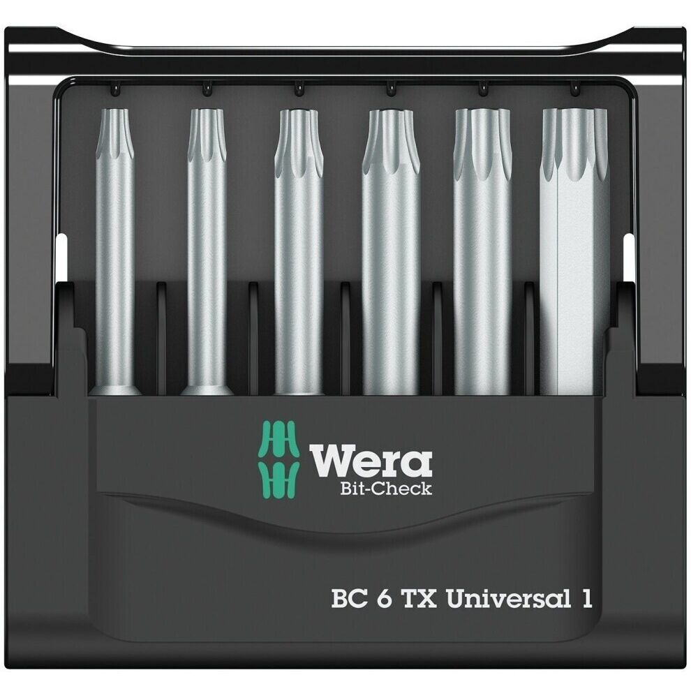 Wera Bit-Set Bit-Check BC 6 TX Universal 1 6-teilig  Bit-Set