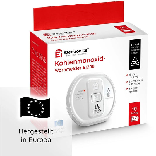 Ei Electronics Kohlenmonoxid-Melder inkl. 10 Jahres-Batterie NEU (724)