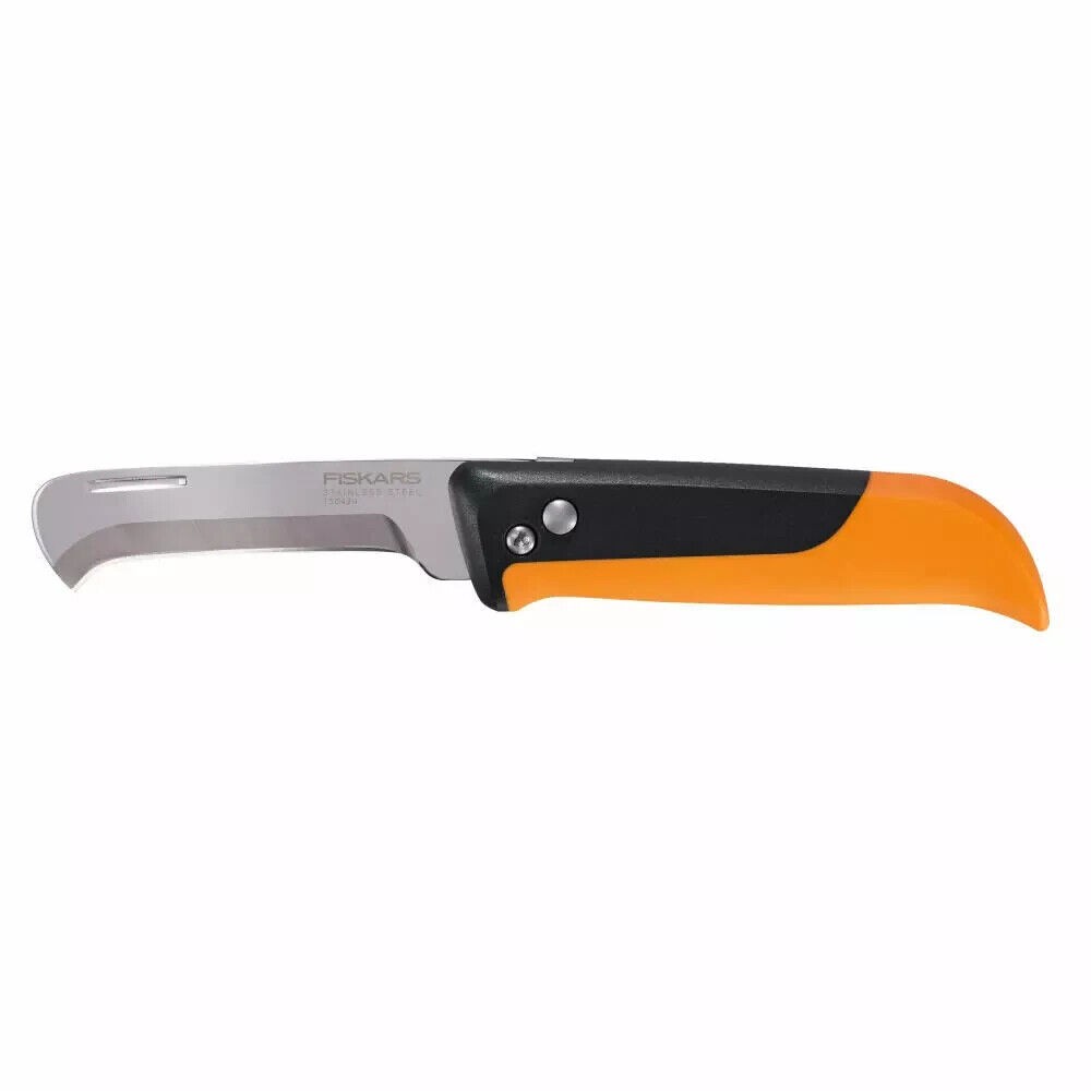 Fiskars X-series Klappbares Obst- und Gemüsemesser K80, Erntemesser, Klappmesser