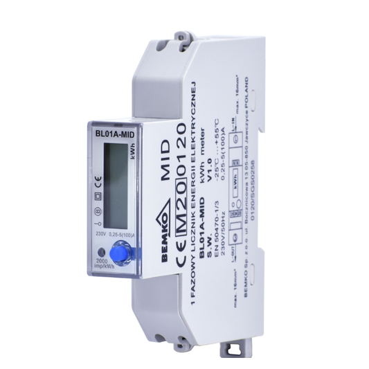Bemko Energiezähler 100A MID Schelinger Energiezähler