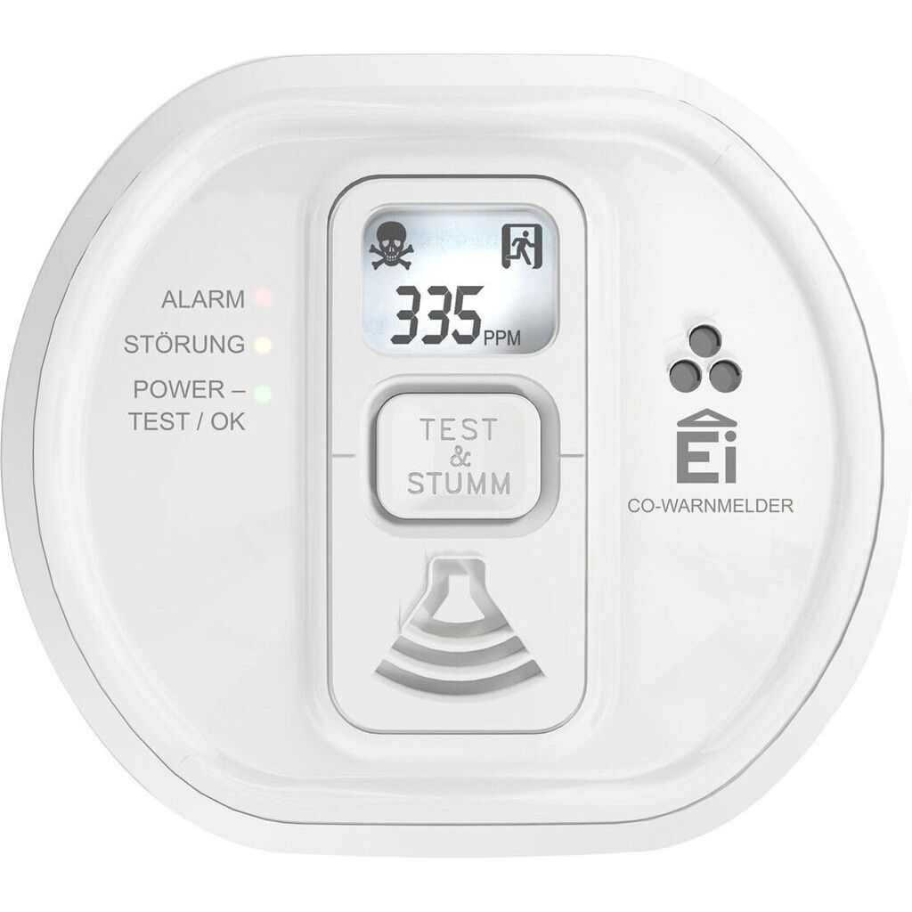 Ei Electroniks Kohlenmonoxid Warnmelder Ei208D,LCD-Display