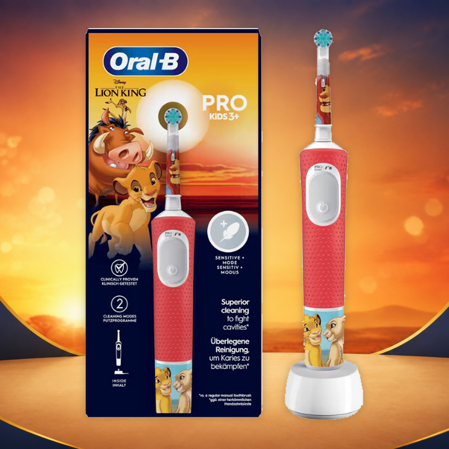 Oral-B Pro Kids König der Löwen Elektrische Zahnbürste/Electric Toothbrush für K
