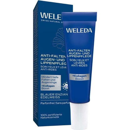 Weleda Anti-Falten Augen- & Lippenpflege Blauer Enzian & Edelweiss 10 ml