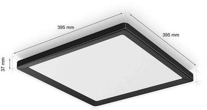 Philips Hue LED-Panel White & Color Ambiance Tento M 39,5 x 39,5 cm Schwarz