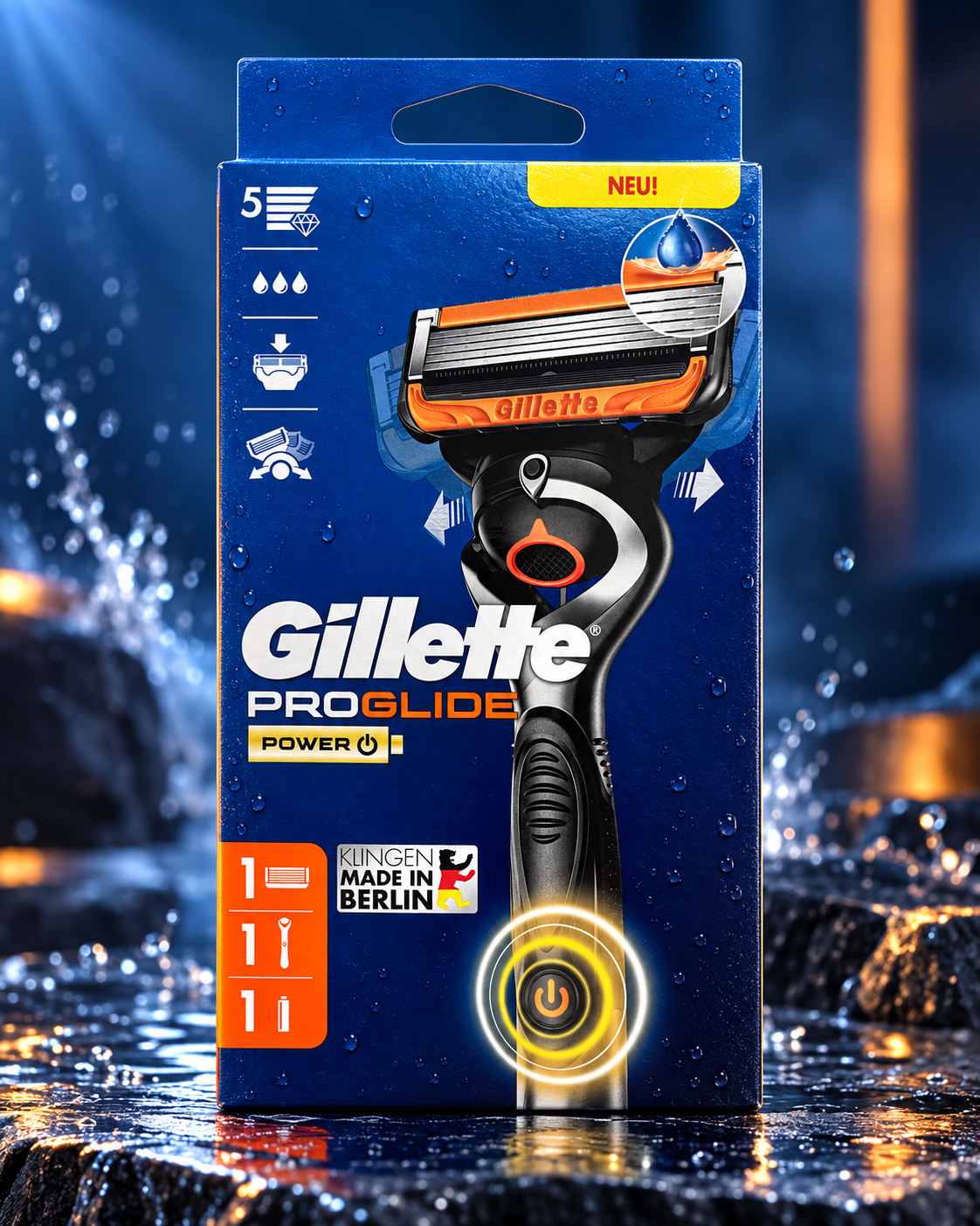 Gillette PROGLIDE POWER Nassrasierer Herren