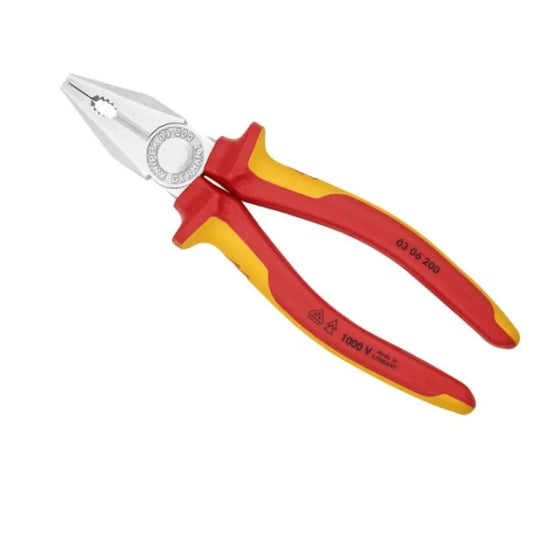 Knipex 0306200 VDE Kombizange mit Mehrkomponenten Hüllen 200mm