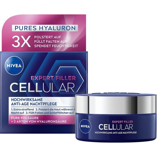 NIVEA Cellular Expert Filler Nachtpflege 50 ml Anti-Falten Creme