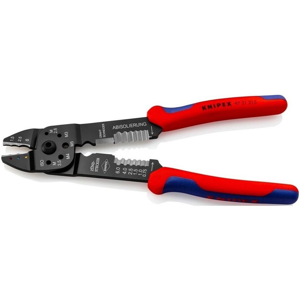 Knipex Crimpzange 97 21 215 215mm Aderendhülsen Presszange