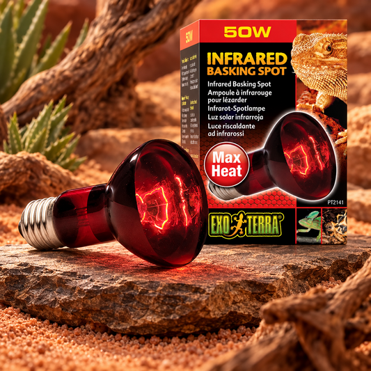 Exo Terra Infrared Basking Spot - Infrarot-Spotlampe für Terrarium Wärme