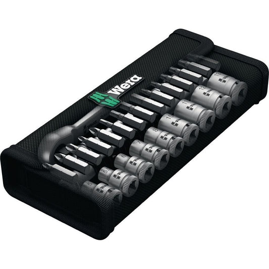 Wera 8100 SA 8 Zyklop Knarrensatz 1/4" 28-tlg. Ratsche Steckschlüssel