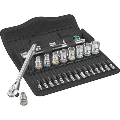 Wera 8100 SA 8 Zyklop Knarrensatz 1/4" 28-tlg. Ratsche Steckschlüssel