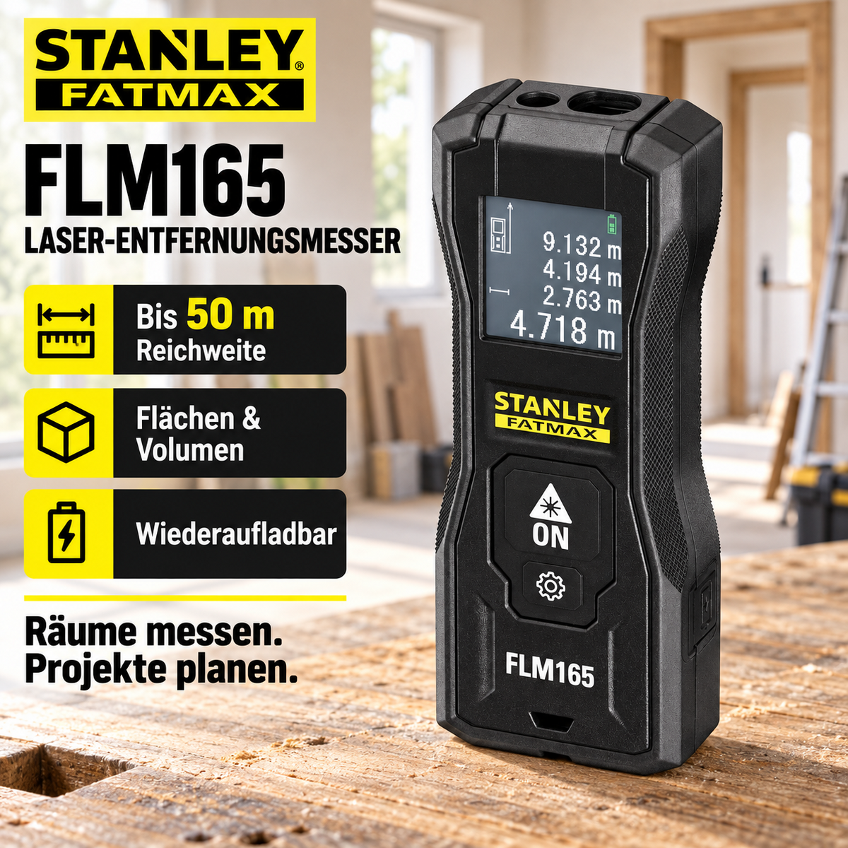 Stanley FMHT77165-0 Entfernungsmesser FLM165 (bis 50m)